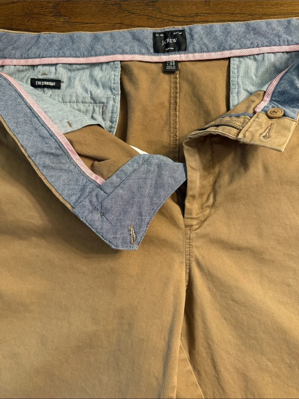 J. Crew Men's Tan Chino Pants